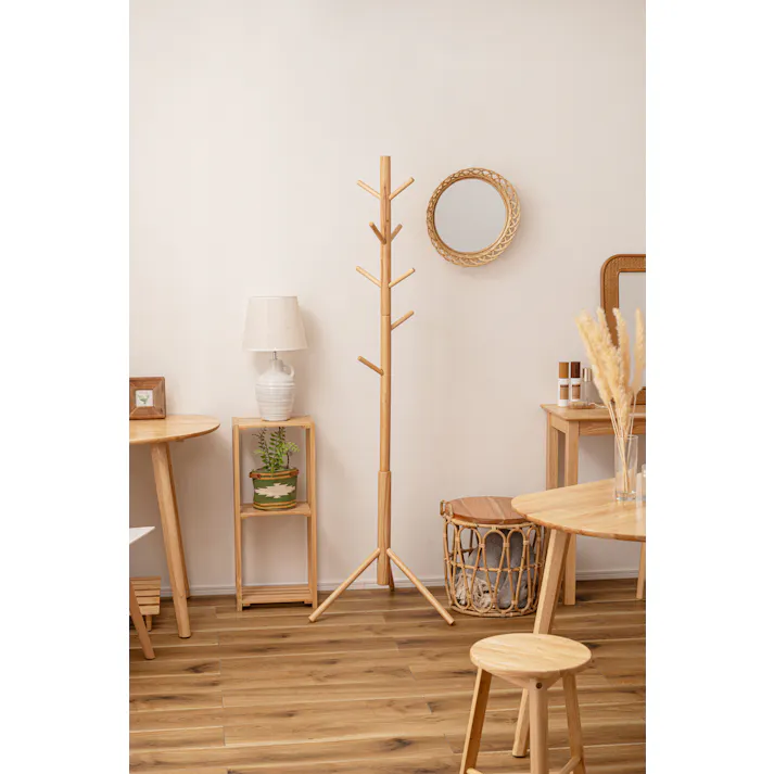 東谷 Room Essence ポールハンガー ナチュラル Size:50×50×169 【4985155231447】 HOW-007NA【別送品】