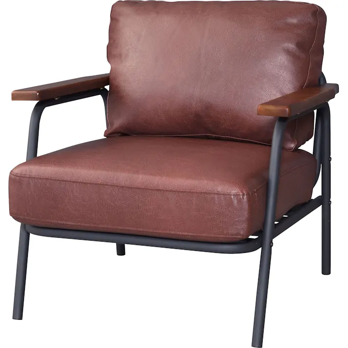 東谷 Room Essence ボイド 1人掛ソファ ブラウン Size:71×78×77 【4985155190799】 HS-954【別送品】