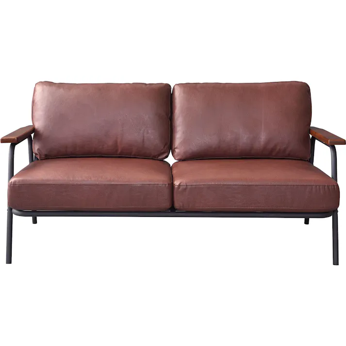 東谷 Room Essence ボイド 2人掛ソファ ブラウン Size:151×78×77 【4985155167159】 HS-955【別送品】