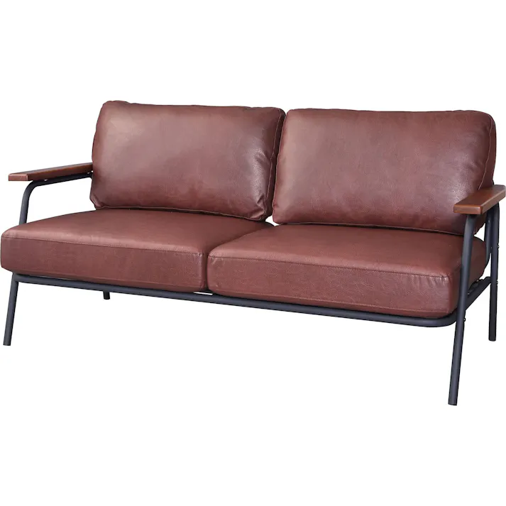 東谷 Room Essence ボイド 2人掛ソファ ブラウン Size:151×78×77 【4985155167159】 HS-955【別送品】