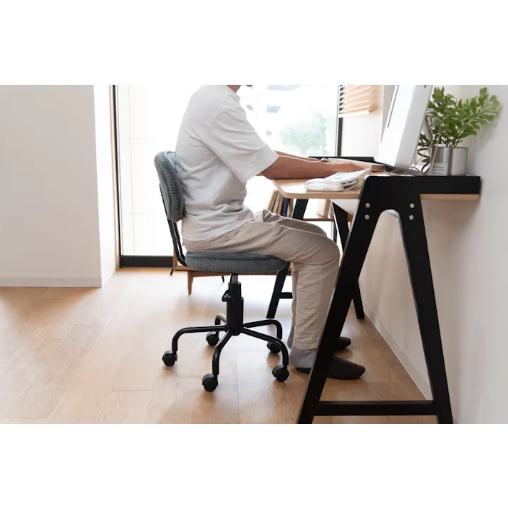 東谷 Room Essence デスクチェア グレー Size:43×49×82-92 【4985155215744】 KGI-109CGY【別送品】