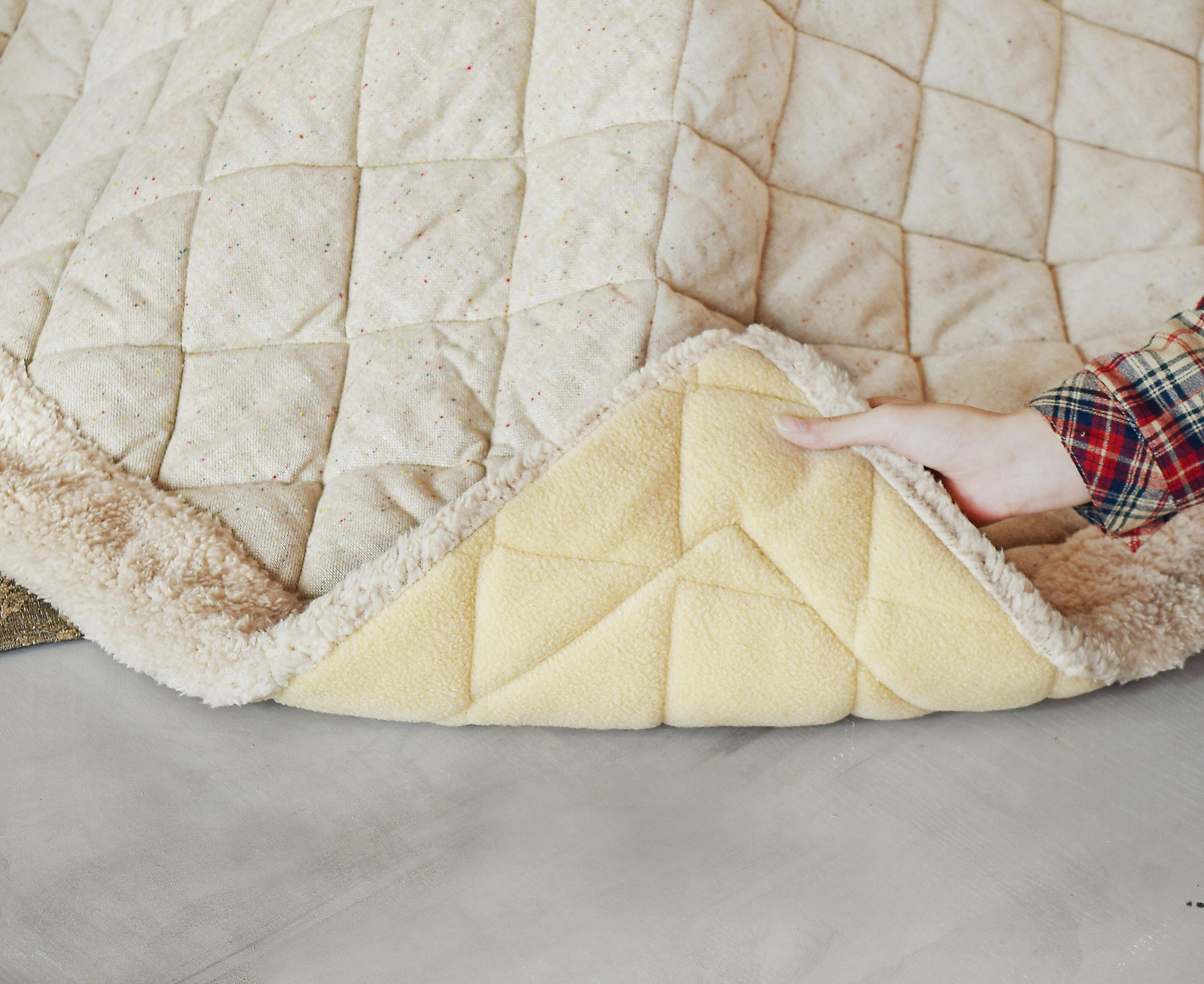 東谷 Room Essence 薄掛コタツ布団 正方形 ツイード ベージュ Size