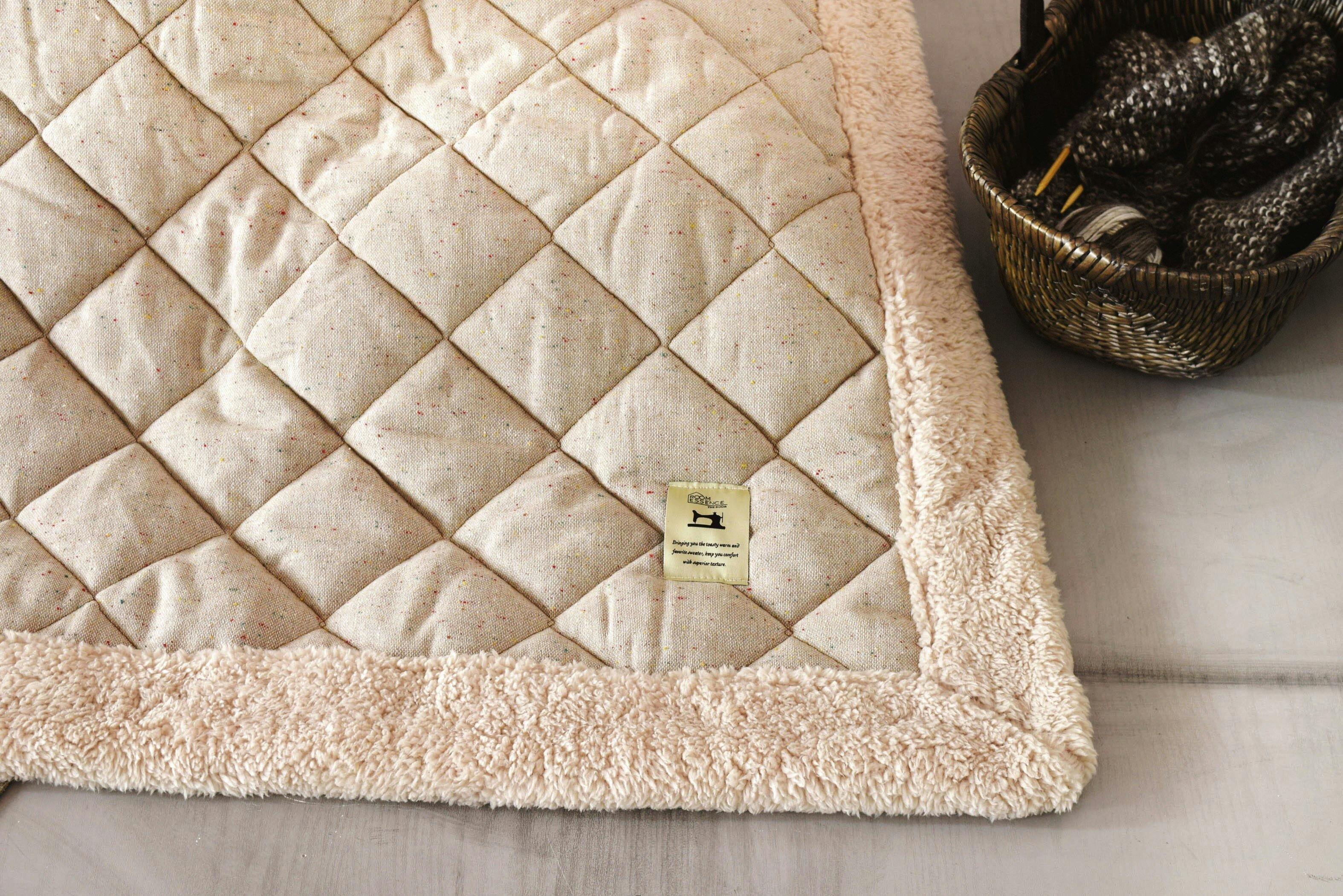 東谷 Room Essence 薄掛コタツ布団 長方形 ツイード ベージュ Size