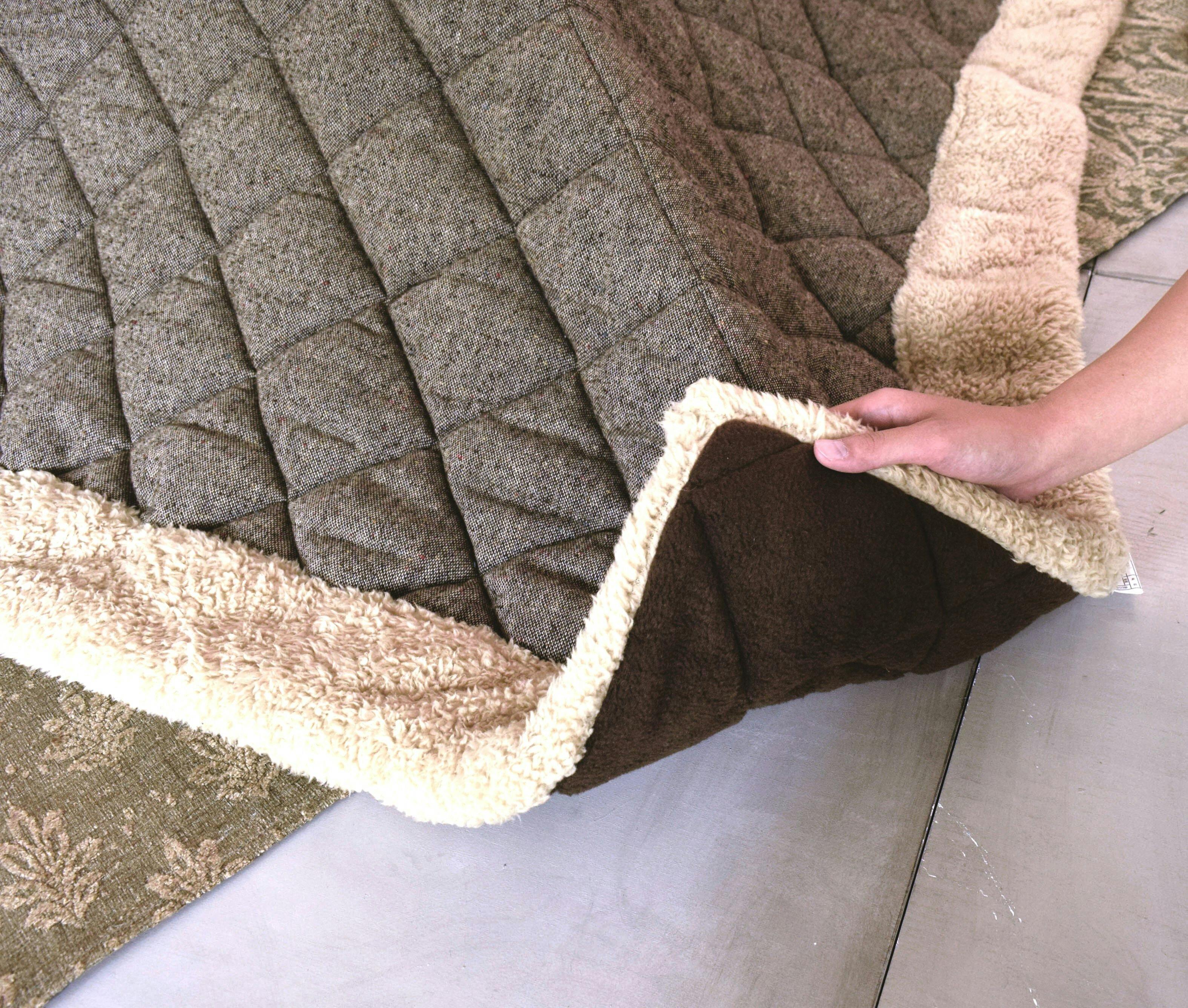 東谷 Room Essence 薄掛コタツ布団 長方形 ツイード ブラウン Size