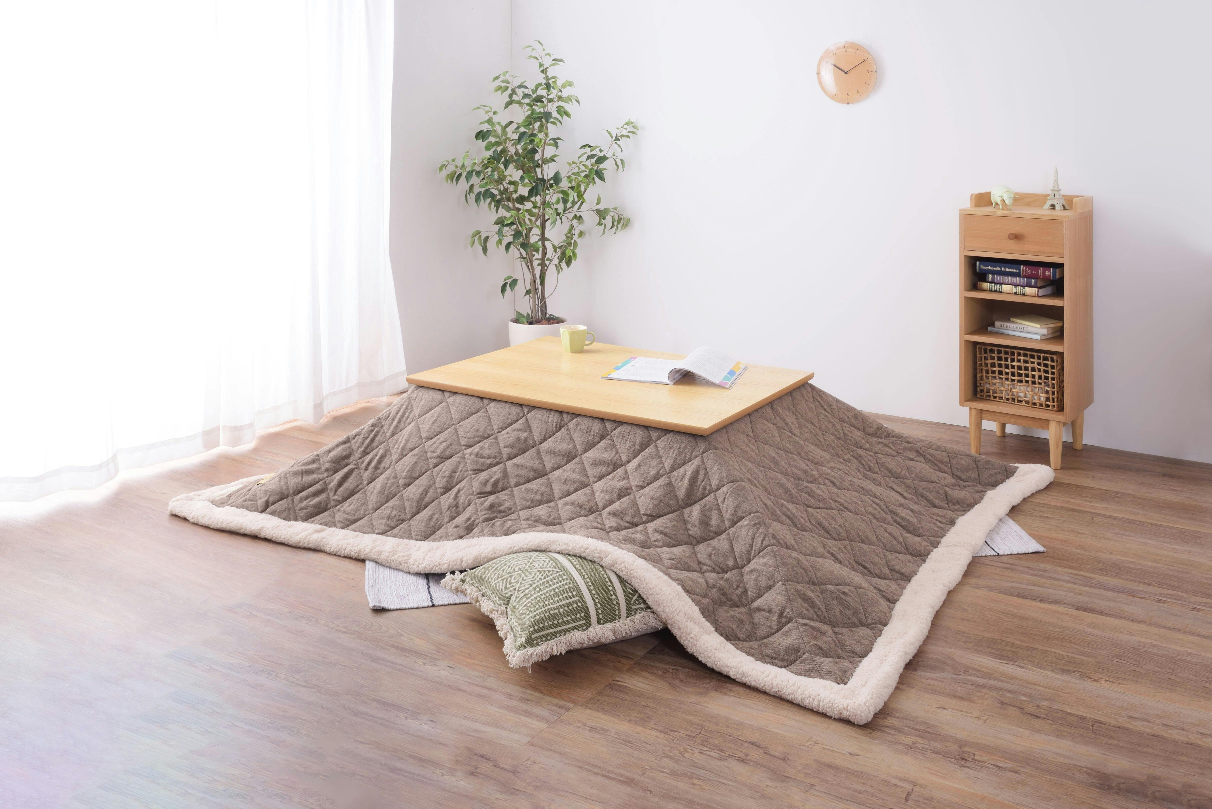 コタツ布団 東谷 Room Essence 薄掛コタツ布団 長方形 ツイード ブラウン Size