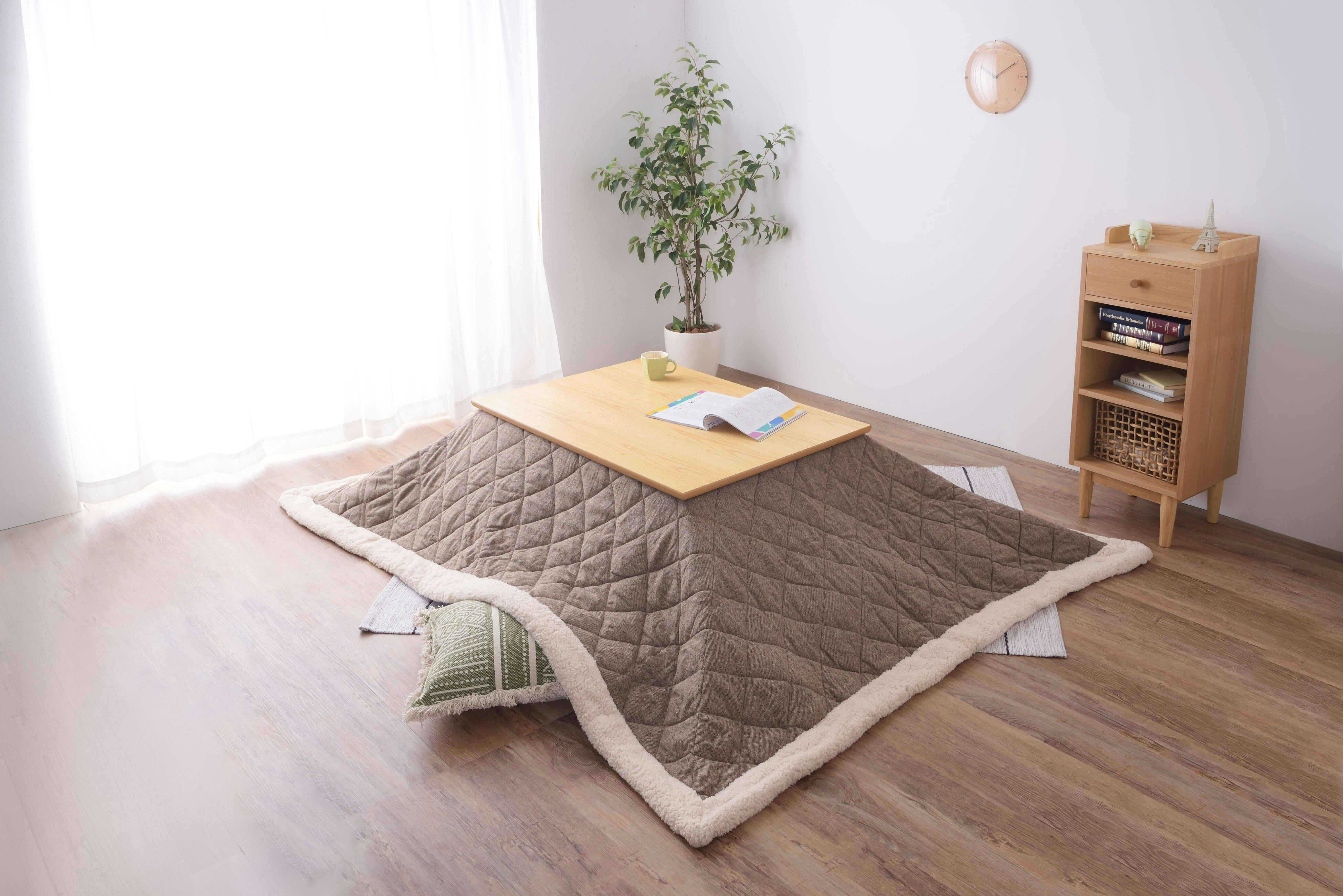 こたつ 布団 長方形 東谷 KK-102BR ツイード/ブラウン [薄掛けコタツフトン (長方形 120×80以下天板用)] メーカー直送 東谷 Room Essence 薄掛コタツ布団 長方形 ツイード ブラウン Size