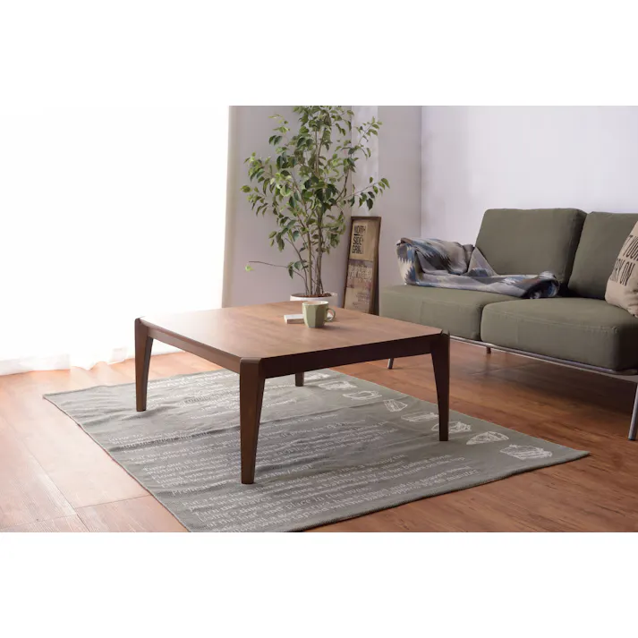 東谷 Room Essence コタツテーブル ブラウン ※テーブルのみ Size:75×75×38 【4985155193837】 KT-107【別送品】
