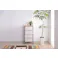 東谷 Room Essence キャンバスチェスト4段 ベージュ Size:43×44×84 【4985155018208】 MIP-278【別送品】