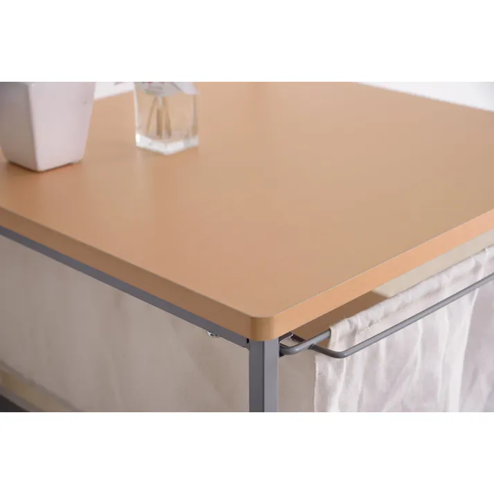 東谷 Room Essence キャンバスチェスト5段 ベージュ Size:43×44×101.5 【4985155018215】 MIP-279【別送品】