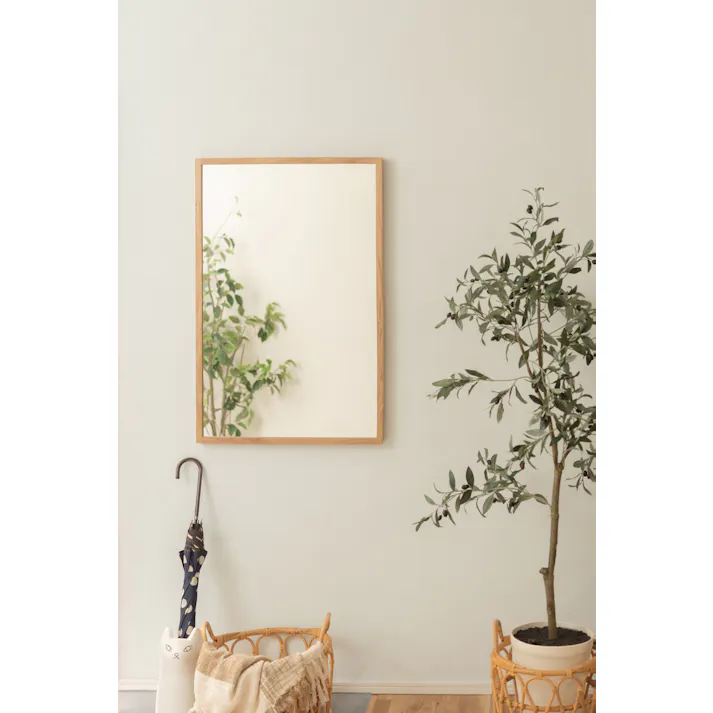 東谷 Room Essence ウォールミラー ナチュラル Size:58×3×88 【4985155220502】 MTK-311NA【別送品】