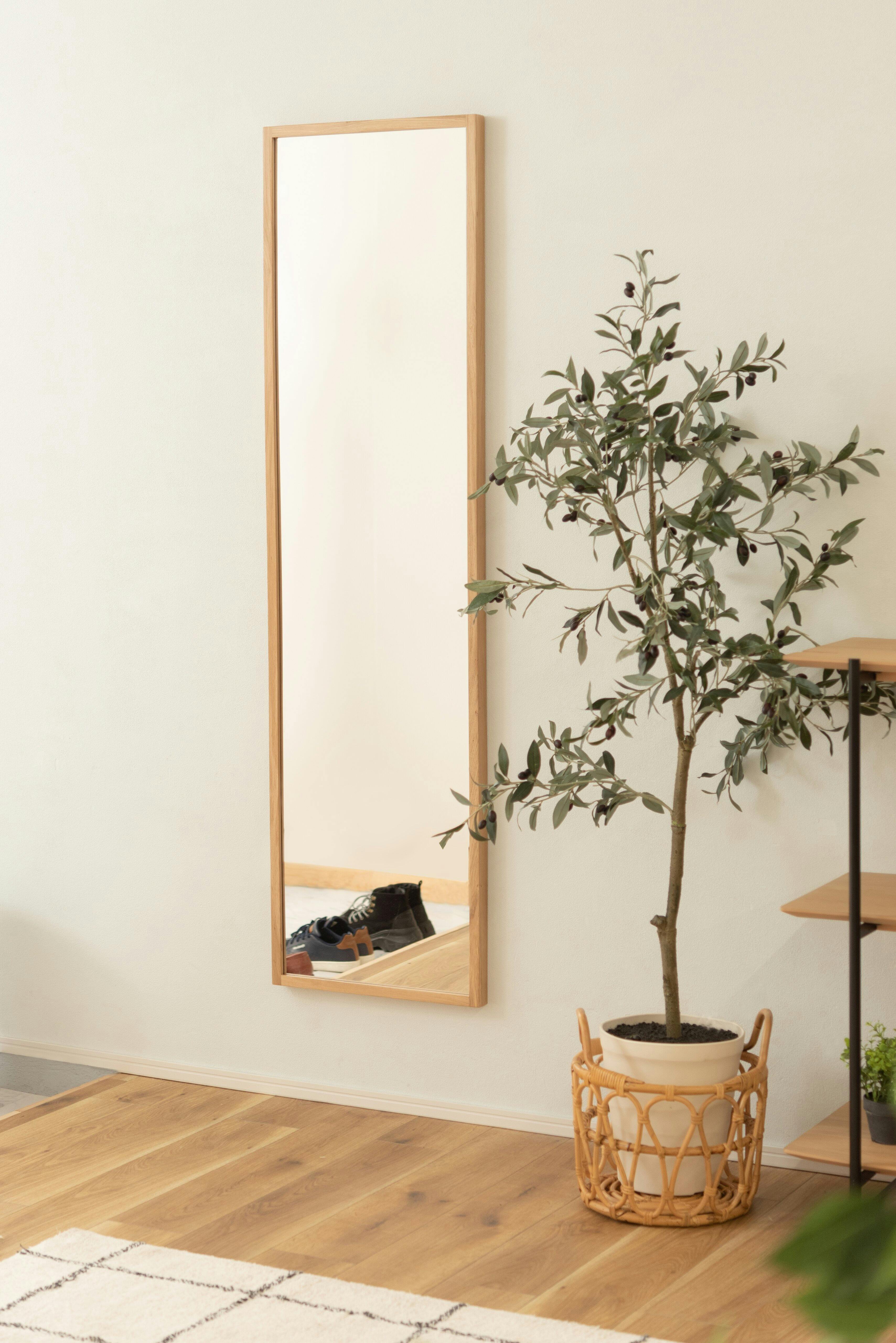 東谷 Room Essence スタンドミラー ナチュラル Size：43×45×158