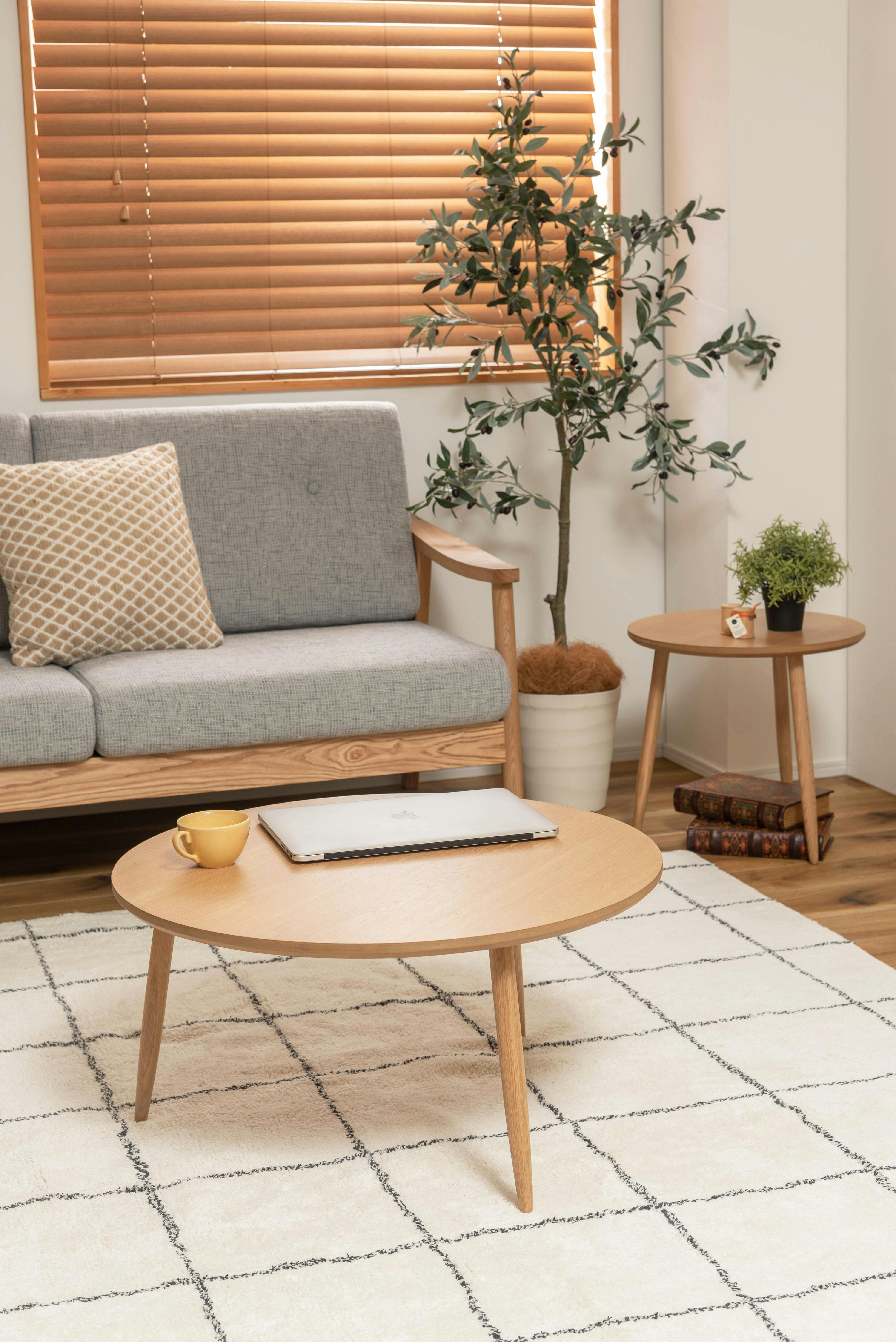東谷 Room Essence ラウンドテーブルL ナチュラル Size：70×70