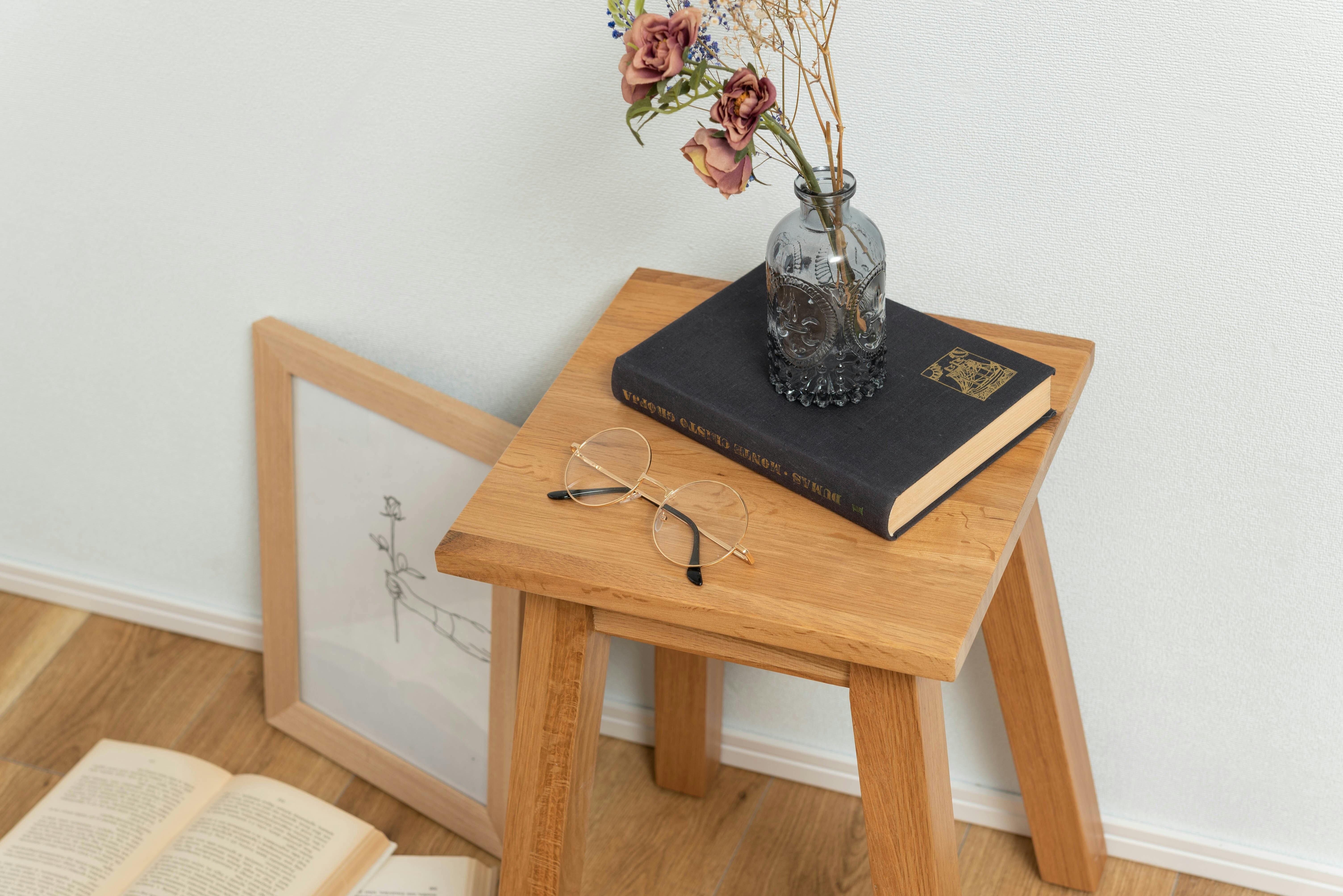 東谷 Room Essence 角スツール ナチュラル Size：32×32×46