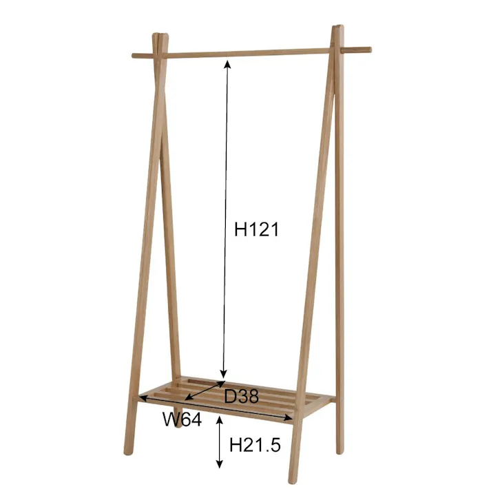 東谷 Room Essence ハンガー ナチュラル 洋服掛け Size:89×50×151 【4985155181445】 MTK-527NA【別送品】