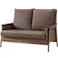 東谷 Room Essence ソファ 2人掛 ブラウン Size:131×84×91 【4985155190386】 NRS-452【別送品】