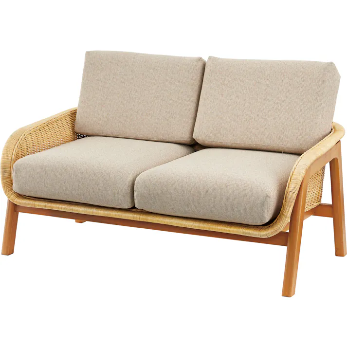 東谷 Room Essence ソファ 2人掛 ナチュラル Size:115×78×72 【4985155210350】 NRS-503【別送品】