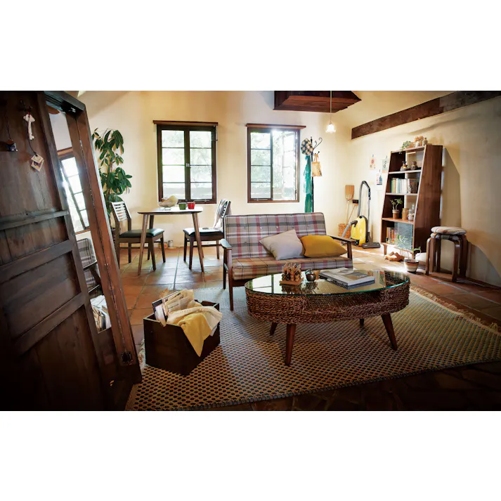 東谷 Room Essence クラール オーバルテーブル ブラウン Size:105×45×40 【4985155145560】 NRT-415【別送品】