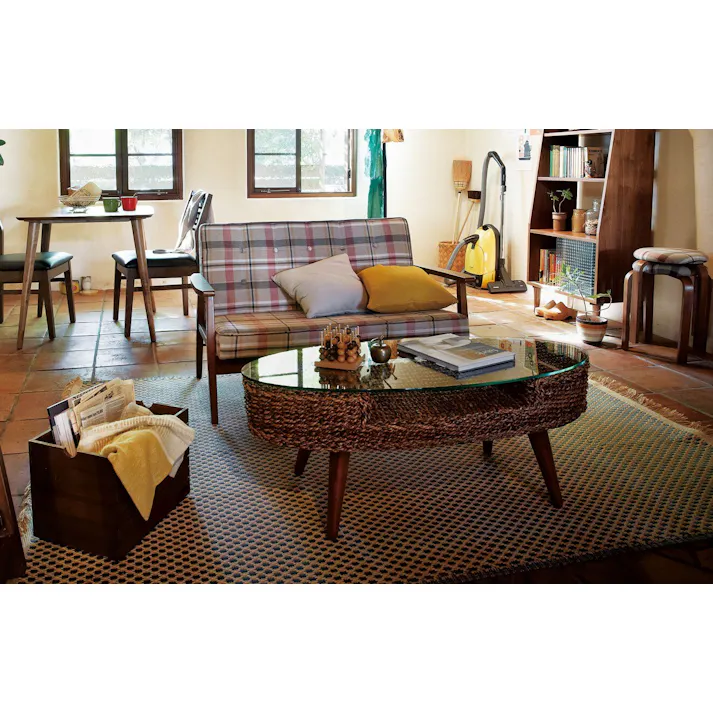 東谷 Room Essence クラール オーバルテーブル ブラウン Size:105×45×40 【4985155145560】 NRT-415【別送品】