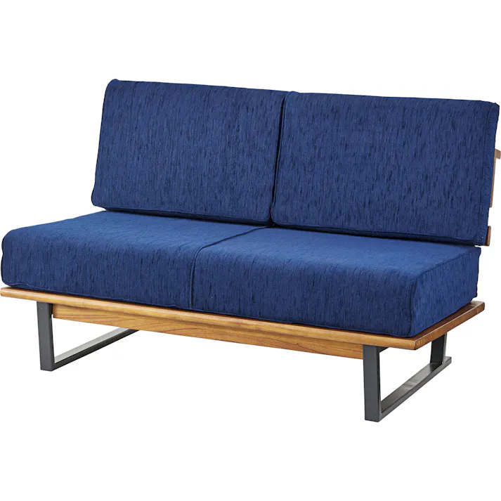 東谷 Room Essence メネス 2人掛ソファ ネイビー Size:121×78×76 【4985155210428】 NS-623【別送品】