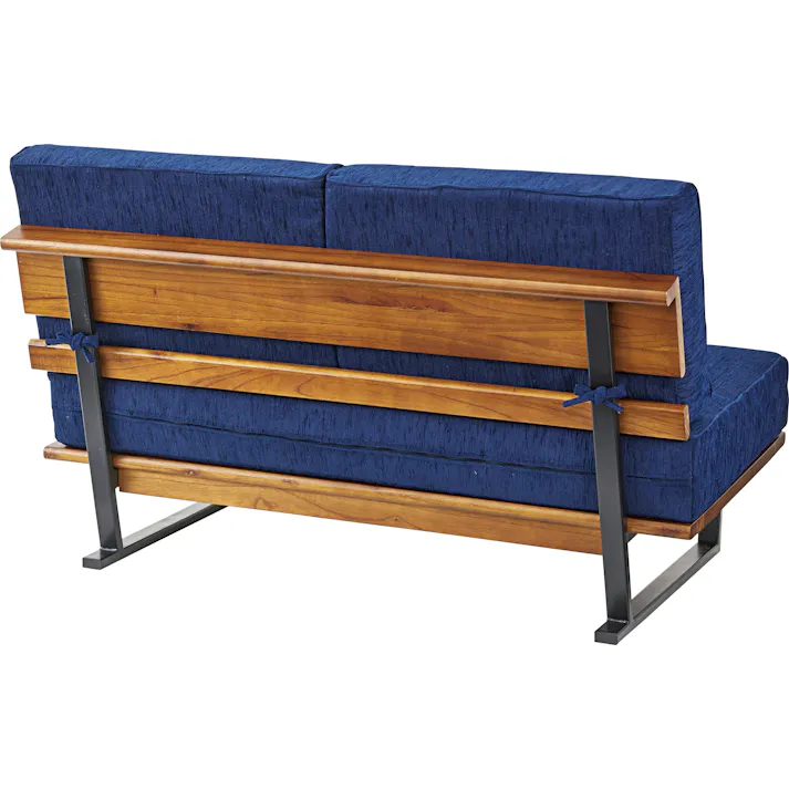 東谷 Room Essence メネス 2人掛ソファ ネイビー Size:121×78×76 【4985155210428】 NS-623【別送品】