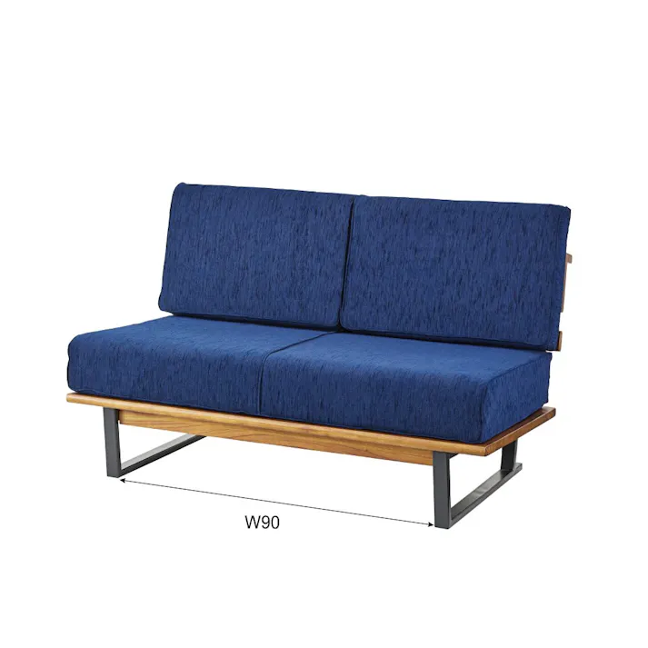 東谷 Room Essence メネス 2人掛ソファ ネイビー Size:121×78×76 【4985155210428】 NS-623【別送品】