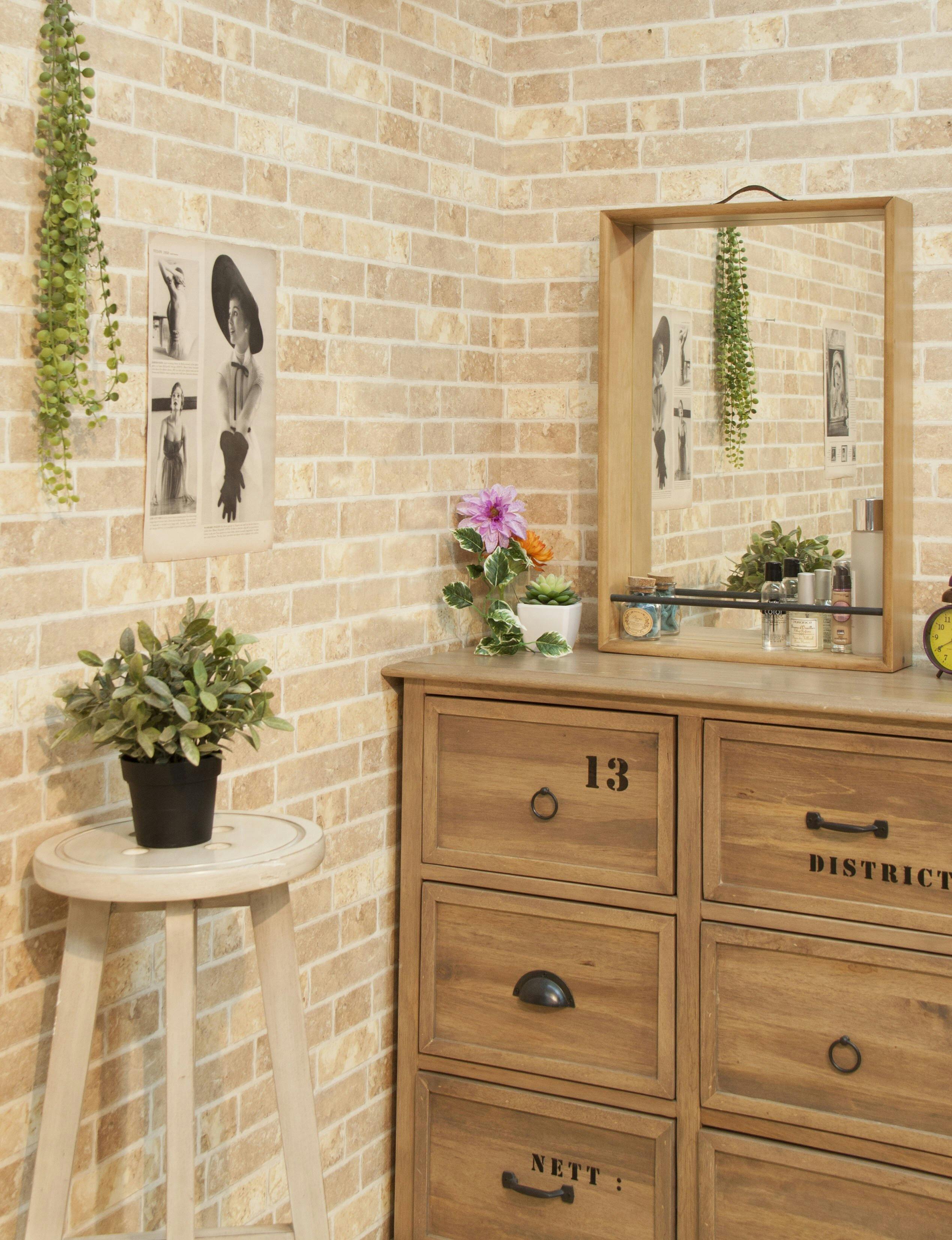 東谷 Room Essence ミラー ナチュラル Size：40×10×60 【4985155186433