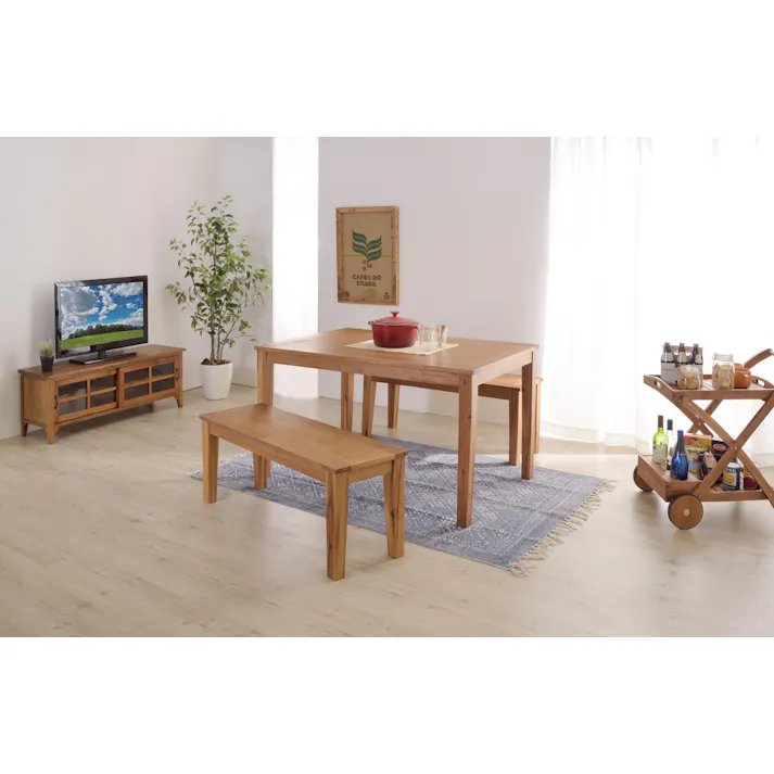 東谷 Room Essence アルンダ ダイニングテーブル ライトブラウン ※テーブルのみ Size:180×85×72 【4985155193929】 NX-714【別送品】