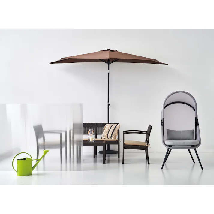 東谷 Room Essence ガーデンリビング4点セット ブラウン Size:1Pソファ58.5×61×75.5×SH41、2Pソファ112×61×75.5×SH41、テーブル58×51×42 【4985155223978】 ODS-104【別送品】