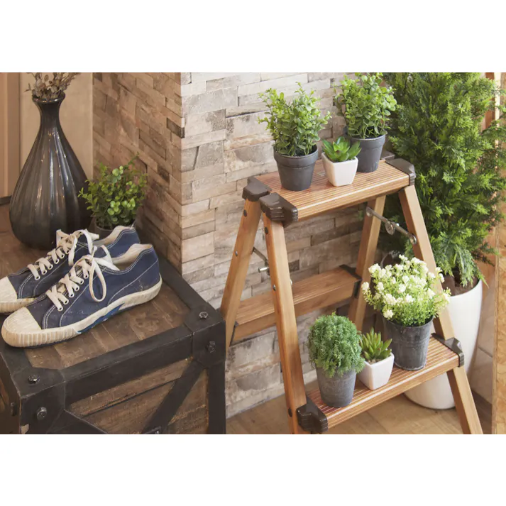 東谷 Room Essence ステップスツール2段 脚立 ブラウン Size:41×47×55 【4985155182930】 PC-402【別送品】