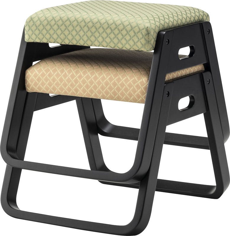 東谷 Room Essence スタッキングスツール グリーン Size：38×46×36