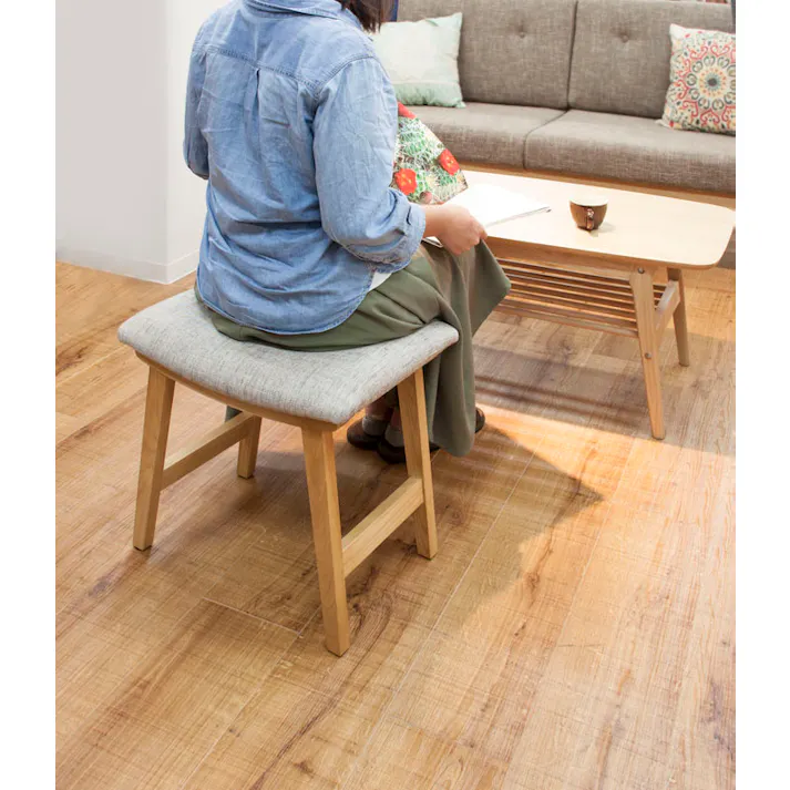 東谷 Room Essence トロペ スツール ベージュ Size:48×33×42 椅子 天然木 アッシュ 【4985155143191】 CL-790CBE【別送品】