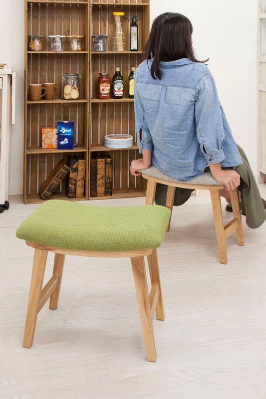 東谷 Room Essence トロペ スツール グリーン Size：48×33×42 椅子