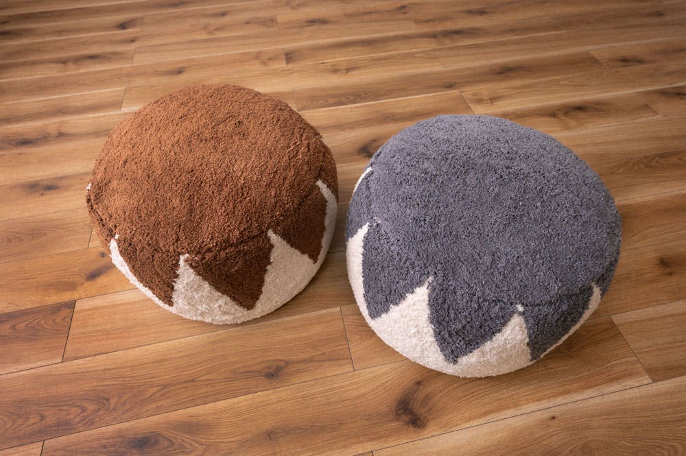 東谷 Room Essence ラウンドスツール グレー Size：50×50×36