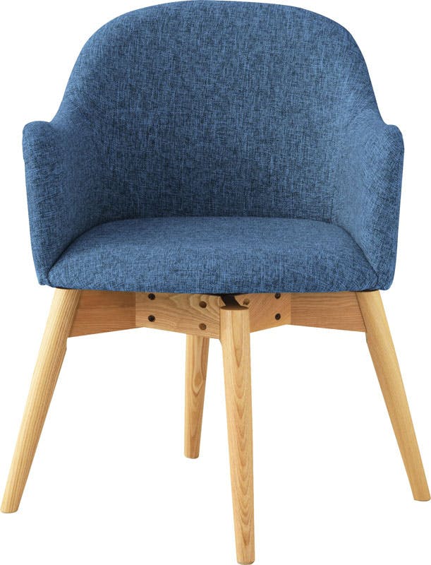 東谷 Room Essence カラメリ 回転式チェア ブルー Size：50×55×73