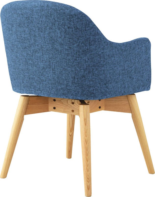 東谷 Room Essence カラメリ 回転式チェア ブルー Size：50×55×73