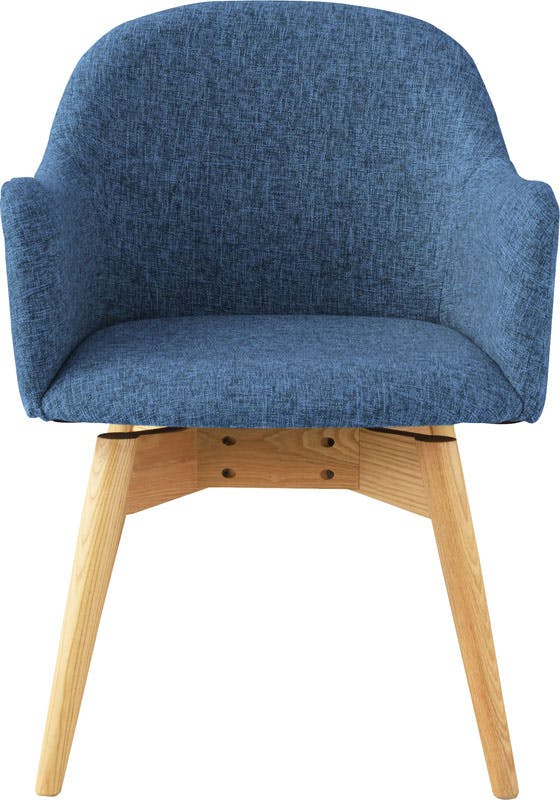 東谷 Room Essence カラメリ 回転式チェア ブルー Size：50×55×73