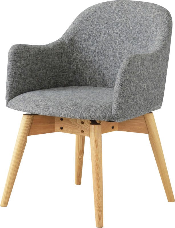 東谷 Room Essence カラメリ 回転式チェア グレー Size:50×55×73 ダイニングチェア 椅子 食事 KRM-020GY 椅子 東谷 Room Essence カラメリ 回転式チェア グレー Size:50×55×73 ダイニングチェア 椅子 食事 KRM-020GY 椅子