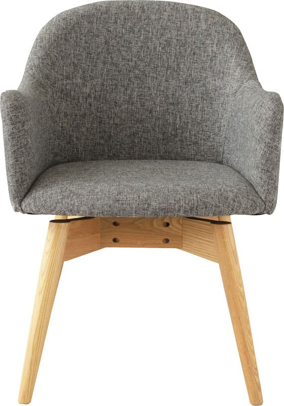 東谷 Room Essence カラメリ 回転式チェア グレー Size：50×55×73