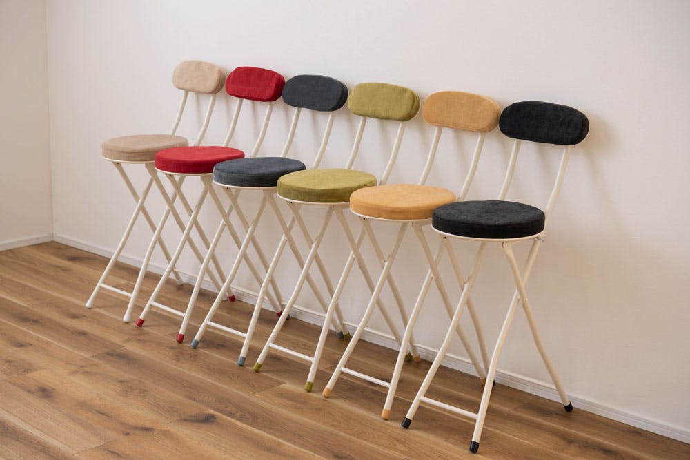 東谷 Room Essence ロンダ ハイチェア ベージュ Size：30×48.5×87