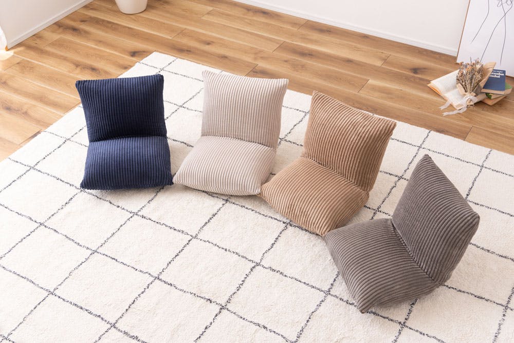 東谷 Room Essence カックンリクライナー ネイビー Size：38×38-45×36