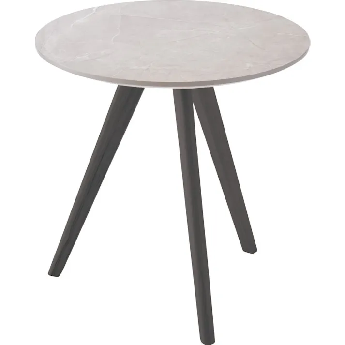 東谷 Room Essence ラウンドサイドテーブル グレー Size:50×50×50 ソファー ベッド 【4985155232772】 TAP-205GY【別送品】