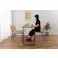 Room Essence カウンターダイニングテーブル W180×D55×H70cm ナチュラル 組立式 ダイニング テーブル カウンター リモートワーク デスク 机 コンパクト シンプル ナチュラル おしゃれ モダン 北欧 天然木 木製 ACE-358NA【別送品】
