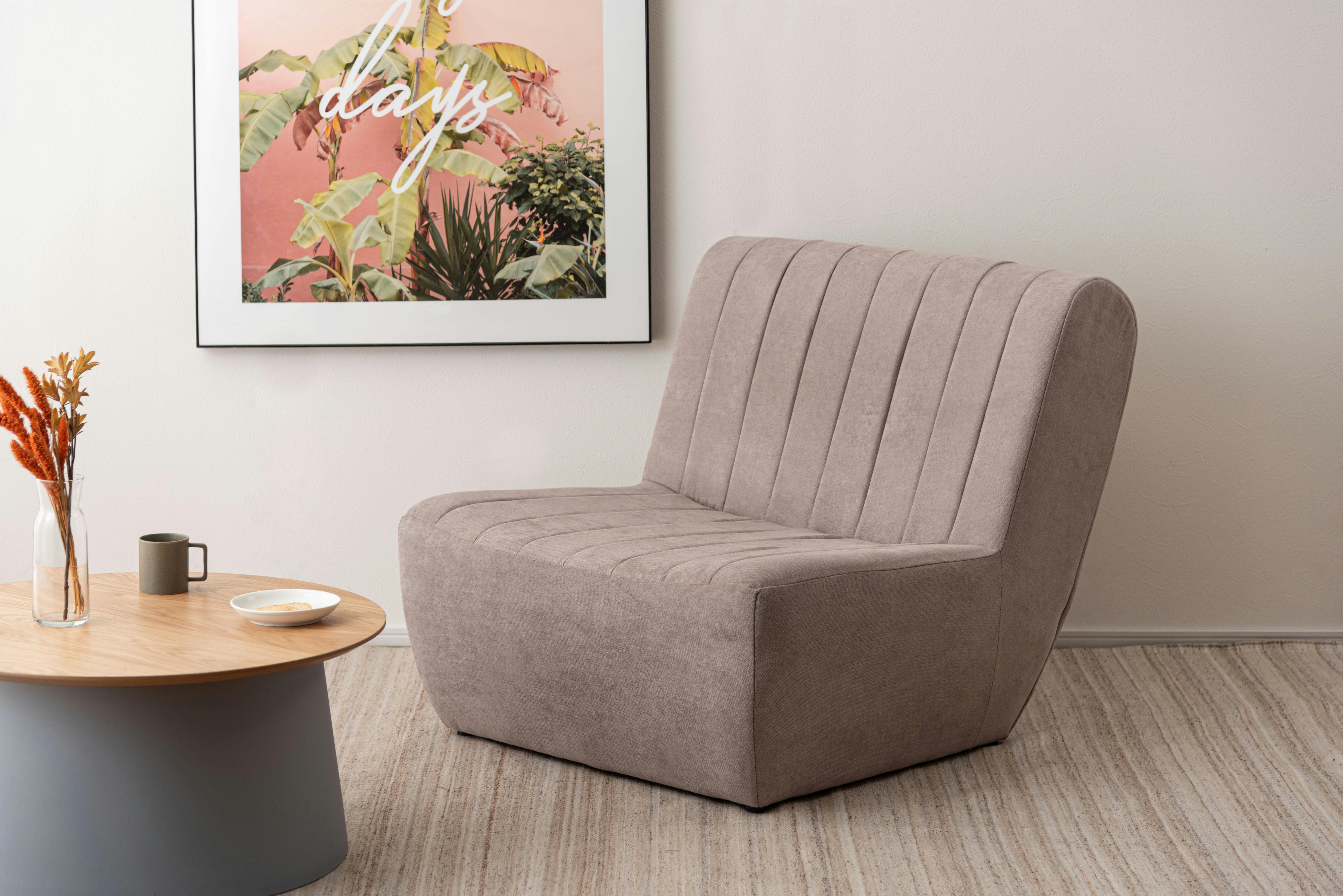 Room Essence フロアソファ W80×D88×H75×SH33 ベージュ 完成品