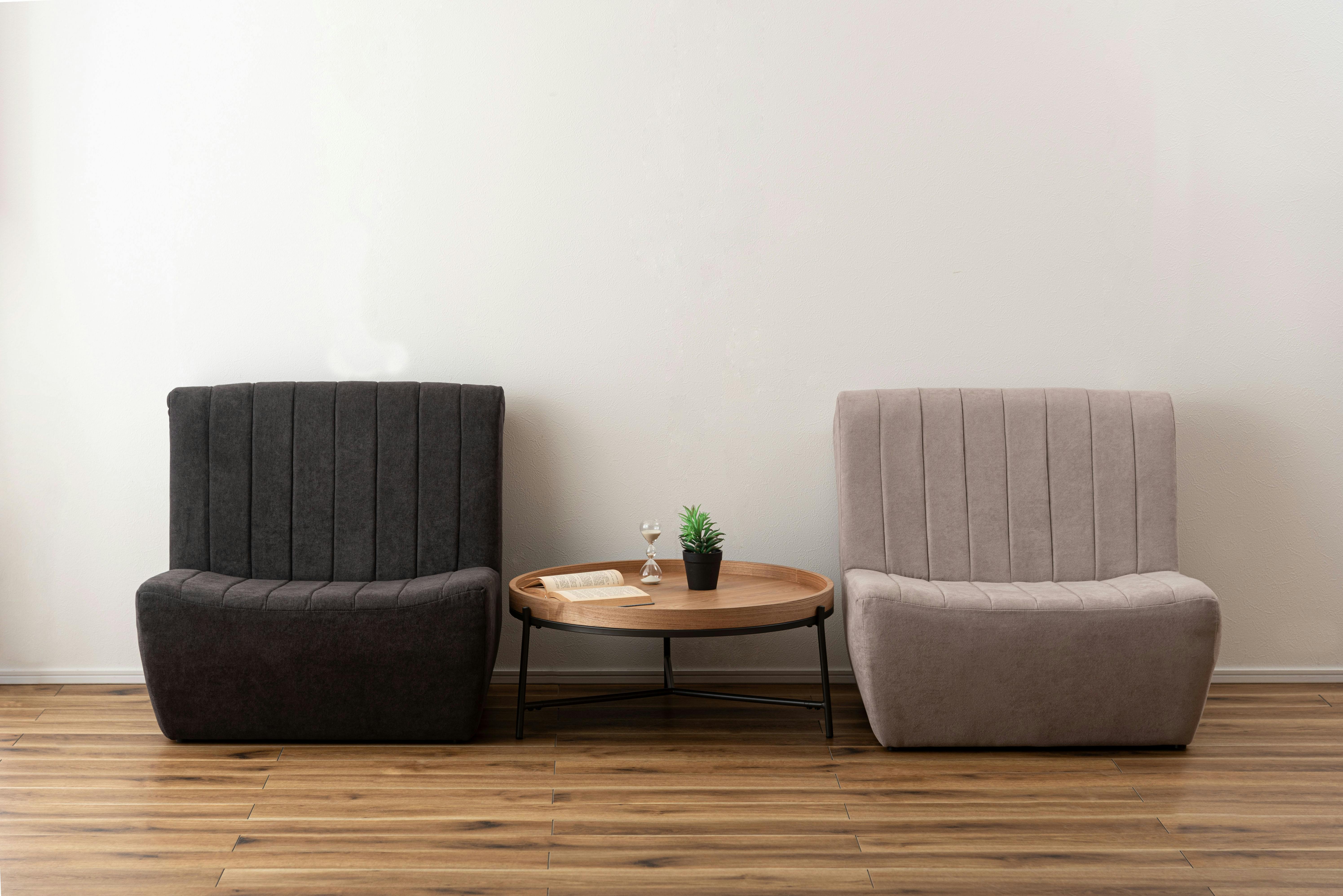 Room Essence フロアソファ W80×D88×H75×SH33 チャコールグレー 完成品