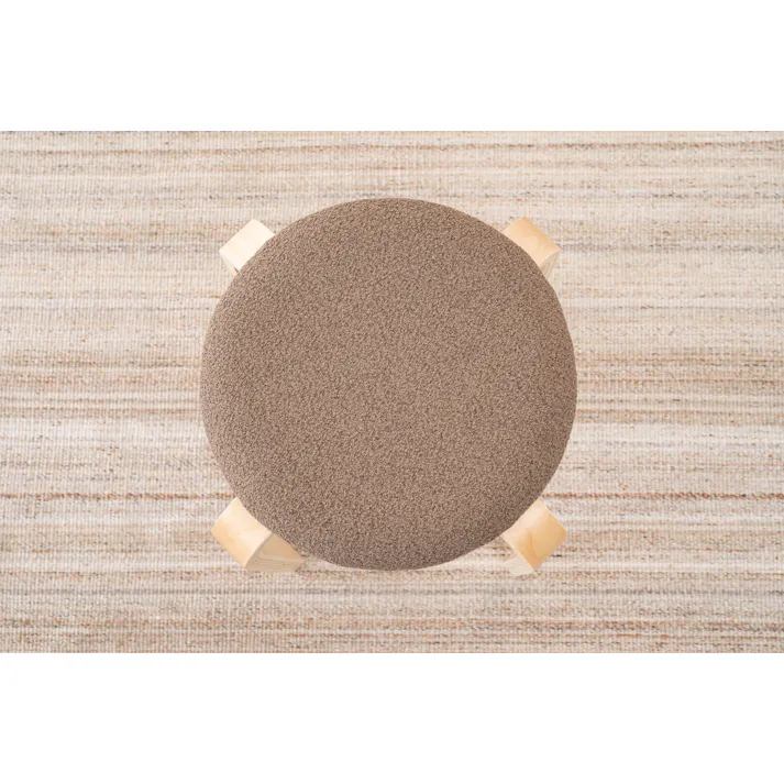 Room Essence スツール W32×D32×H45 モカブラウン 完成品 椅子 円 スタッキング ニュアンスカラー トレンド シンプル 天然木 木製 おしゃれ ナチュラル 北欧 キッチン ラウンド CL-802MBR【別送品】