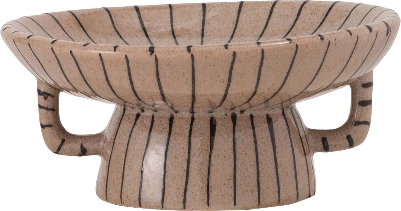 Room Essence トレイベース W26×D26×H12 ブラウン 完成品 オブジェ インテリア 雑貨 置物 小物入れ アクセサリー 北欧 陶器 セラミッ グリーン・観葉植物用品