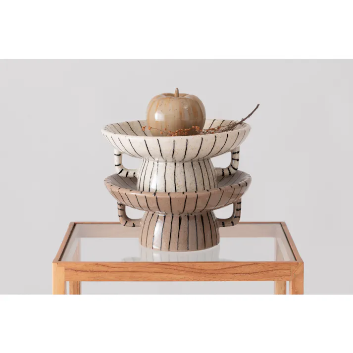 Room Essence トレイベース W26×D26×H12 アイボリー 完成品 オブジェ インテリア 雑貨 置物 小物入れ アクセサリー 北欧 陶器 セラミック モダン オーナメント 装飾 指輪 ネックレス 鍵 キー 収納 玄関 ジュエリー リビング 寝室 CLY-74IV【別送品】