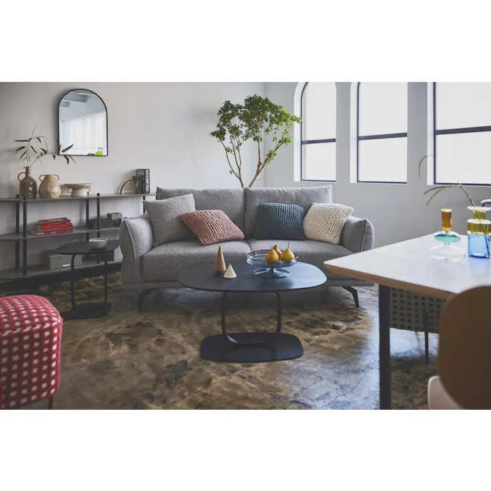 Room Essence トレイベース W26×D26×H12 アイボリー 完成品 オブジェ インテリア 雑貨 置物 小物入れ アクセサリー 北欧 陶器 セラミック モダン オーナメント 装飾 指輪 ネックレス 鍵 キー 収納 玄関 ジュエリー リビング 寝室 CLY-74IV【別送品】