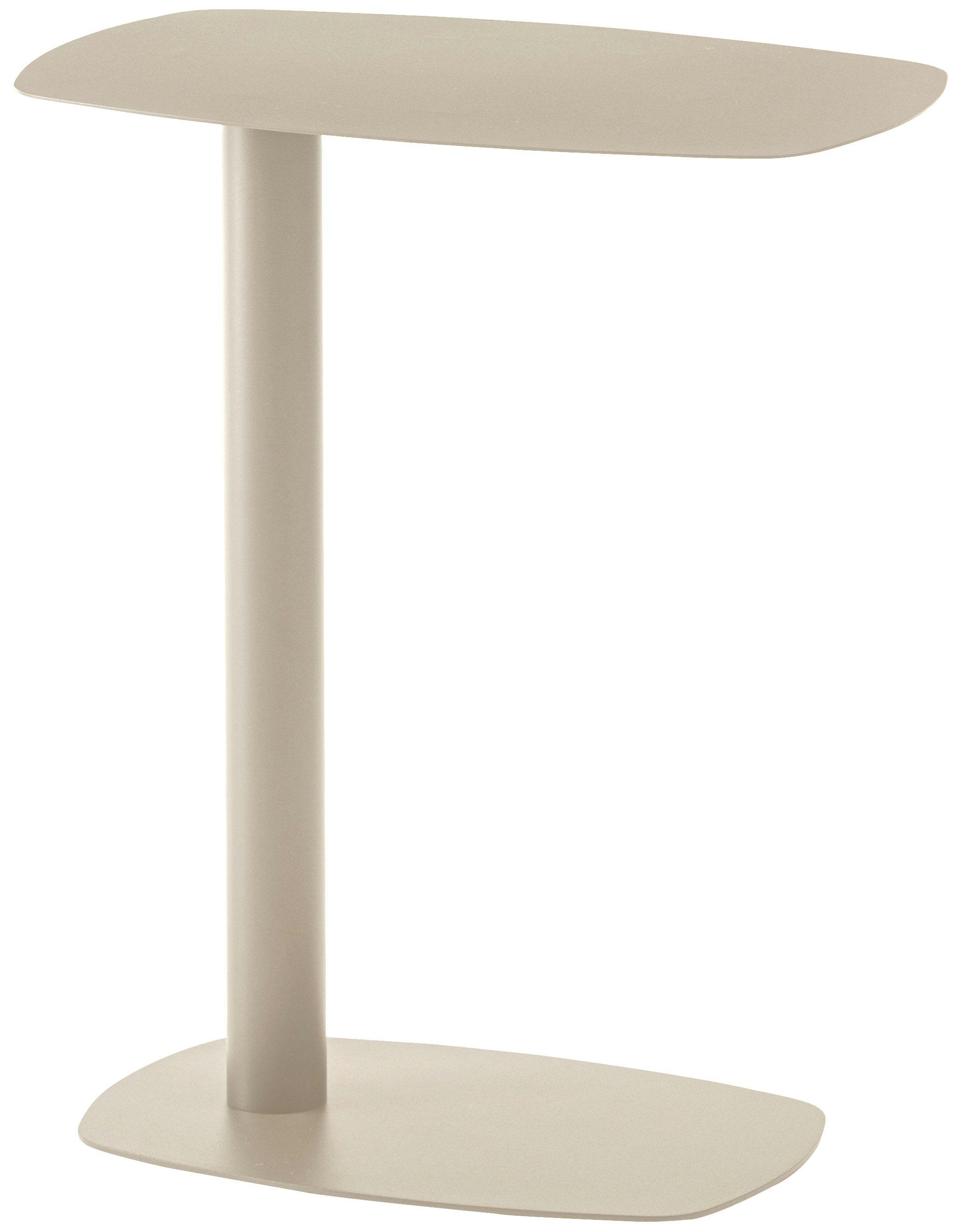 Room Essence サイドテーブル W28×D42×H50.5 ベージュ 組立式 テーブル コの字型 コの字 シンプル コンパクト おしゃれ レトロ モダ ローテーブル・センターテーブル