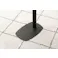 Room Essence サイドテーブル W28×D42×H50.5 ダークグレー 組立式 テーブル コの字型 コの字 シンプル コンパクト おしゃれ レトロ モダン アシンメトリー くすみカラー DM-100DGY【別送品】
